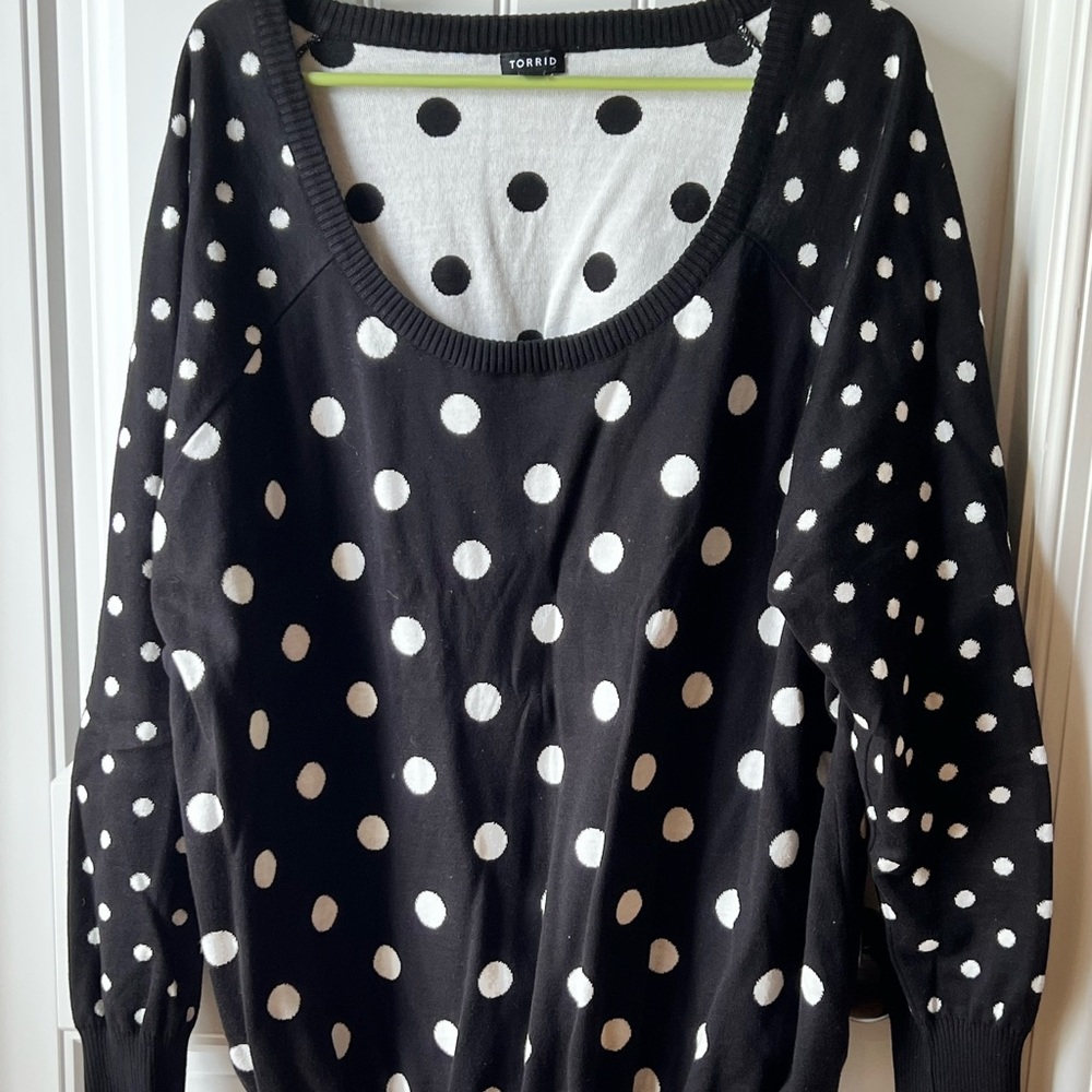 Torrid Polka Dot Sweater